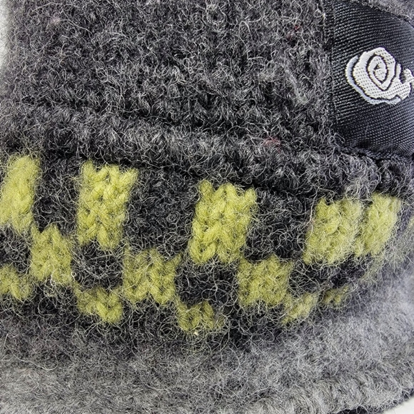 EVEREST DESIGNS Hat Knit 100% Wool Fleece Lined Beanie Cap Made in Nepal Gray - Picture 7 of 10